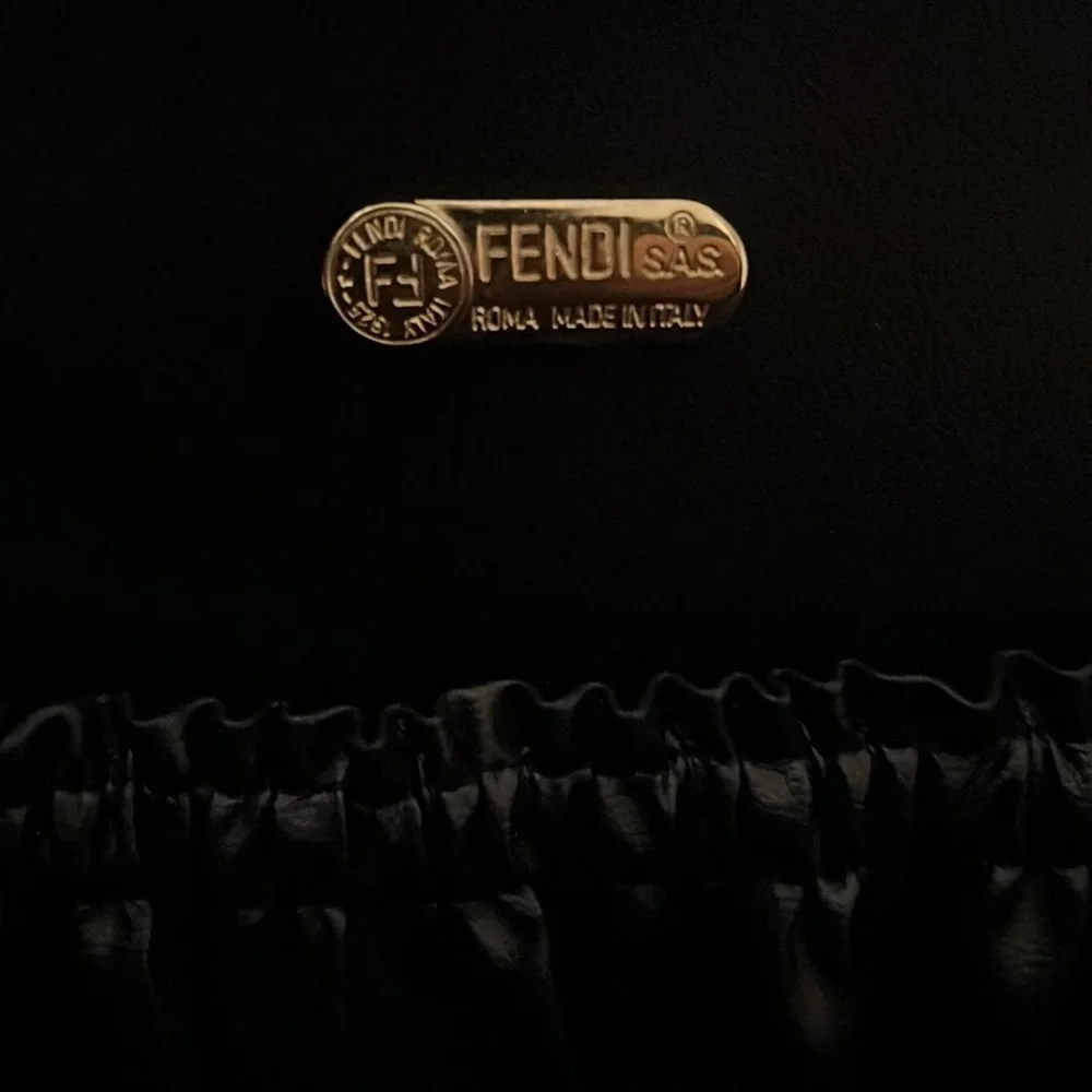 Fendi vintage unisex FF Pequin logo monogram trunk briefcase bag